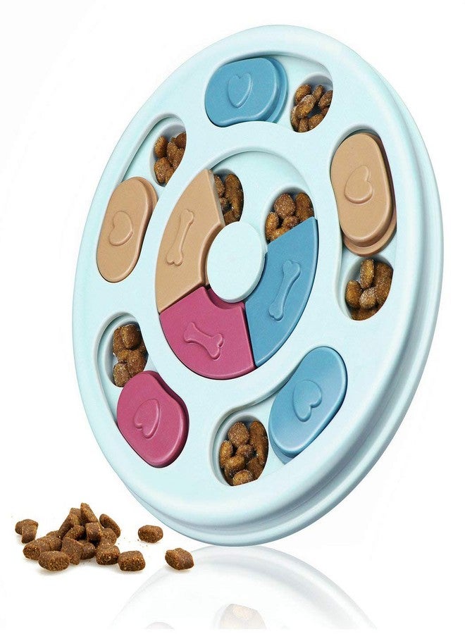 KittuPet Pet Round Shape Puzzle Toy with Dispensing Treats, Pet Toys Game for Training and Slow Feed, Non-Slip Feeder Designed for Dog, Puppies, Cats and Kittens (Multicolour) - Image 1